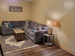 Lower Level Family Room with Flat Screen TV